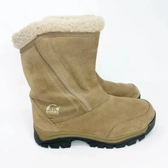 SOREL waterfall suede Snow winter boots women's size 7 EU 38