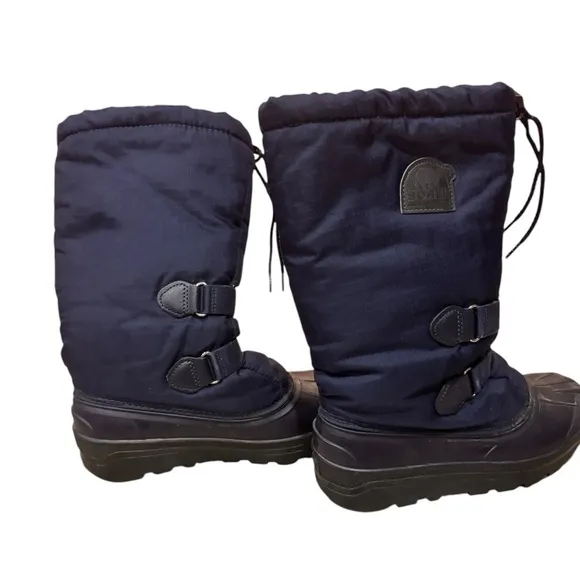 Sorel WATERPROOF Felt Lined Rubber Sole Lace Up Snow Boot WOMEN Size 7 EUC/NWOT