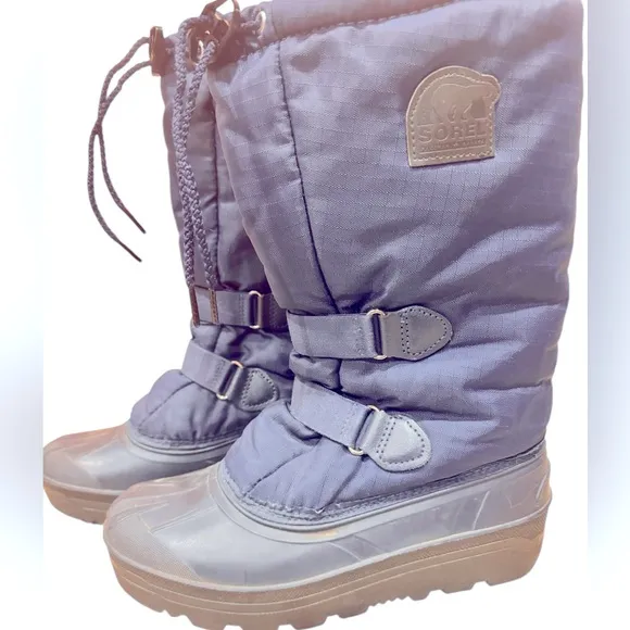 Sorel WATERPROOF Felt Lined Rubber Sole Lace Up Snow Boot WOMEN Size 7 EUC/NWOT