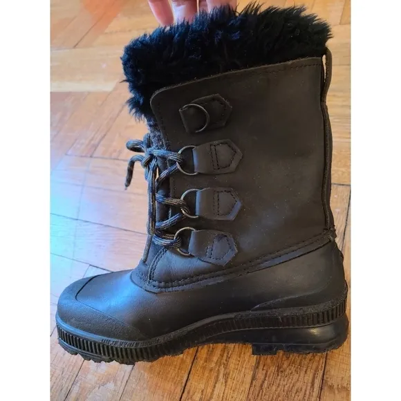 SOREL Women’s Badger Black Snow Winter Boots Size 6
