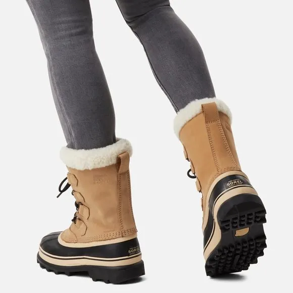 SOREL WOMEN'S CARIBOU WATERPROOF BOOT - BUFF - 11