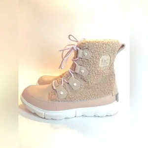 SOREL Women’s Explorer II Joan Insulated Lace-Up Boot Nova Sand Color Size 8.5