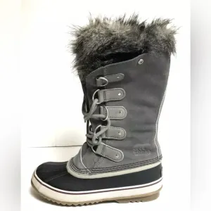 Sorel Women's Joan Of Arctic, Gray Winter Snow Boots, Size 10 M