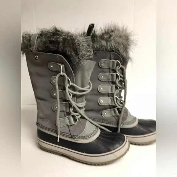 Sorel Women's Joan Of Arctic, Gray Winter Snow Boots, Size 10 M