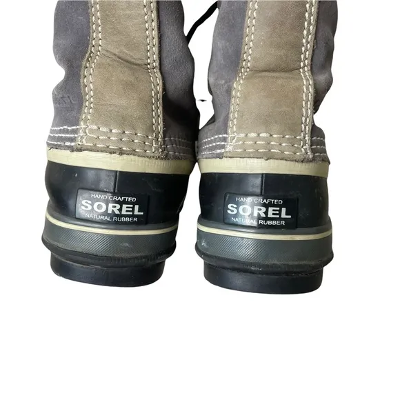 SOREL Women's Joan Of Arctic NL 1540-051 Gray/Tan Waterproof Snow Winter Boots 7