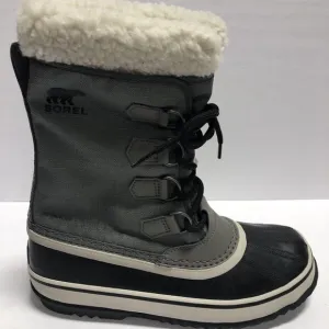 Sorel Women’s Winter Carnival Waterproof Gray Snow Boots, Size 9M