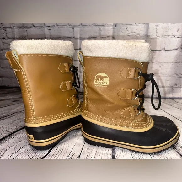 Sorel Youth 4 Yoot Pac TP Snow CARIBOU YOUTH WATERPROOF Winter Boots Insulated