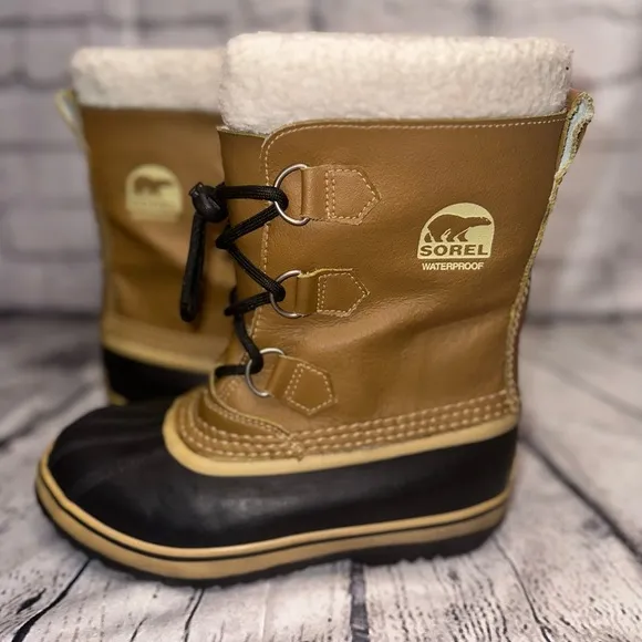 Sorel Youth 4 Yoot Pac TP Snow CARIBOU YOUTH WATERPROOF Winter Boots Insulated