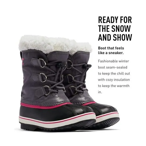 Sorel Youth Unisex Yoot‎ PAC Nylon Waterproof Boots Sze 8