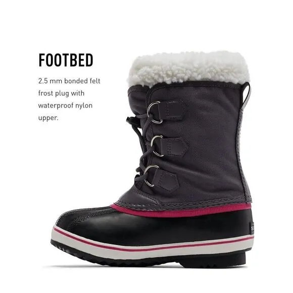 Sorel Youth Unisex Yoot‎ PAC Nylon Waterproof Boots Sze 8