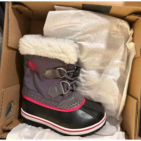 Sorel Youth Unisex Yoot‎ PAC Nylon Waterproof Boots Sze 8