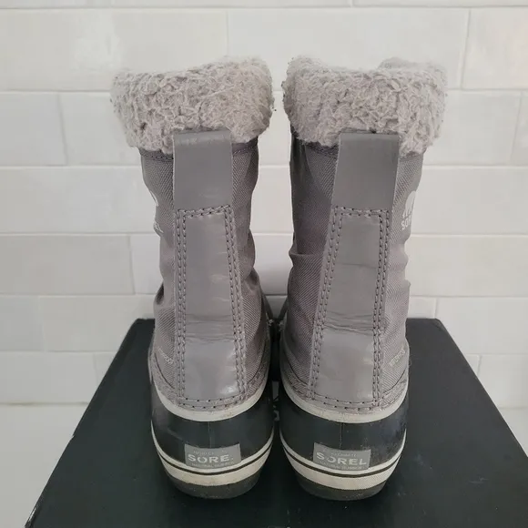 Sorel Youth Yoot Pac TP Waterproof Winter Snow Boots Gray Black Big Kids Size 3
