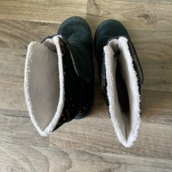 Sorel Youth's Rylee Faux Fur-Lined Waterproof Suede Star Pattern Boots Size 4