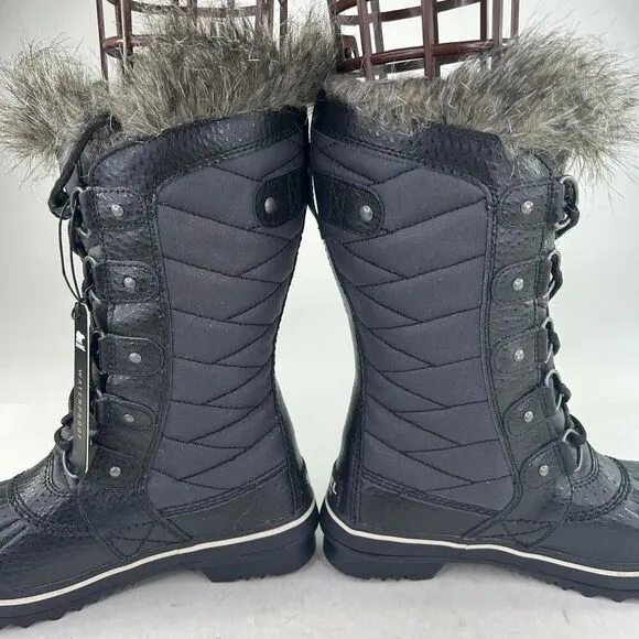 SOREL Women's Tofino ll Waterproof Boot US 5 Big Girls Black Winter Snow Boots