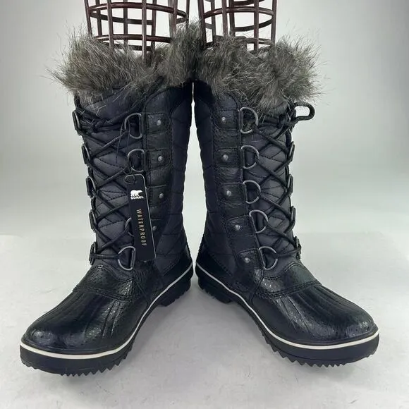 SOREL Women's Tofino ll Waterproof Boot US 5 Big Girls Black Winter Snow Boots