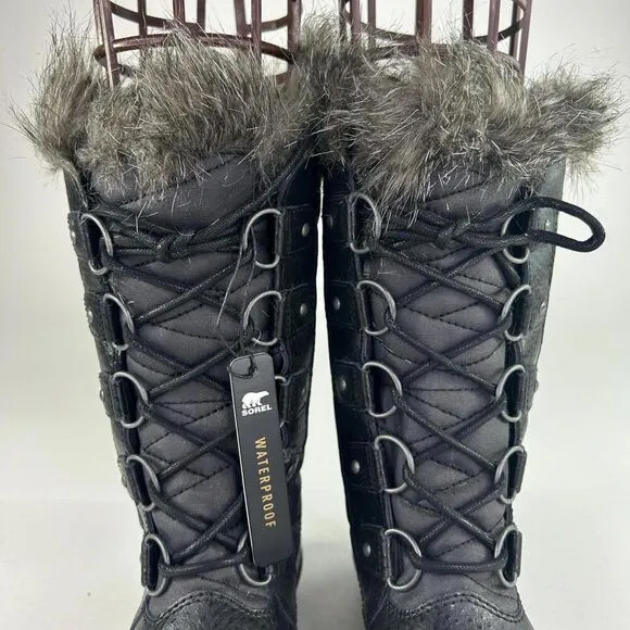 SOREL Women's Tofino ll Waterproof Boot US 5 Big Girls Black Winter Snow Boots