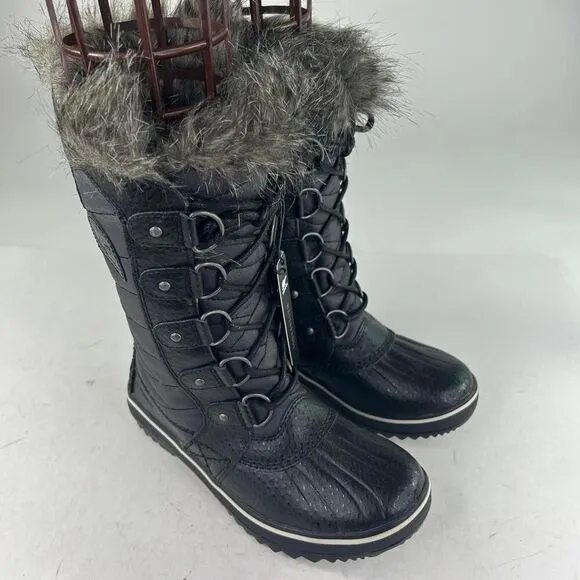 SOREL Women's Tofino ll Waterproof Boot US 5 Big Girls Black Winter Snow Boots