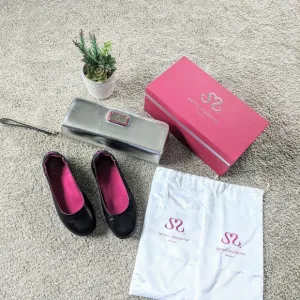 Soto Massini Milano Black Terzetto Ballet Flats