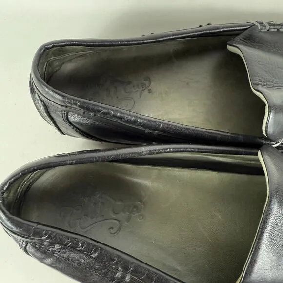 Sperry Gold Cup Harpswell Driver Loafers Mens 11.5 Black Leather Slip-On Classic