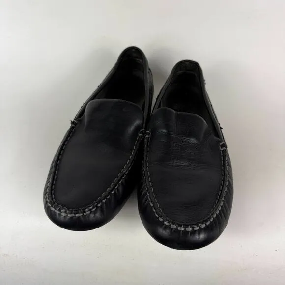 Sperry Gold Cup Harpswell Driver Loafers Mens 11.5 Black Leather Slip-On Classic