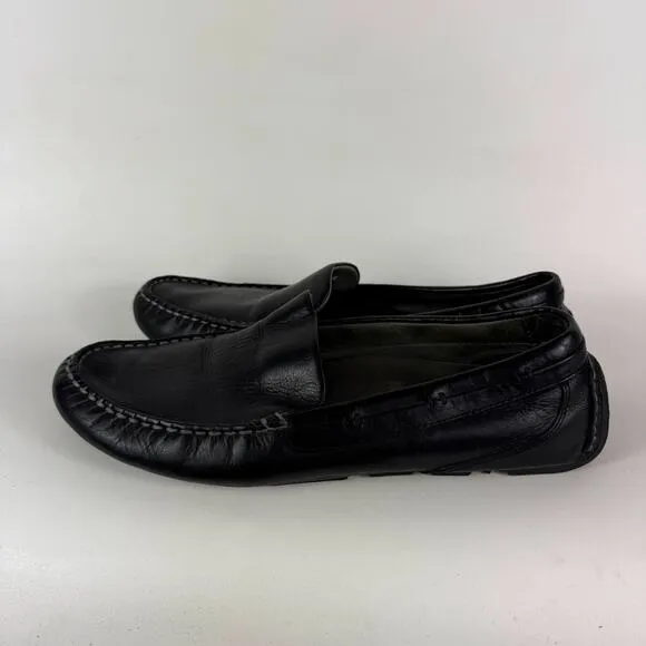 Sperry Gold Cup Harpswell Driver Loafers Mens 11.5 Black Leather Slip-On Classic