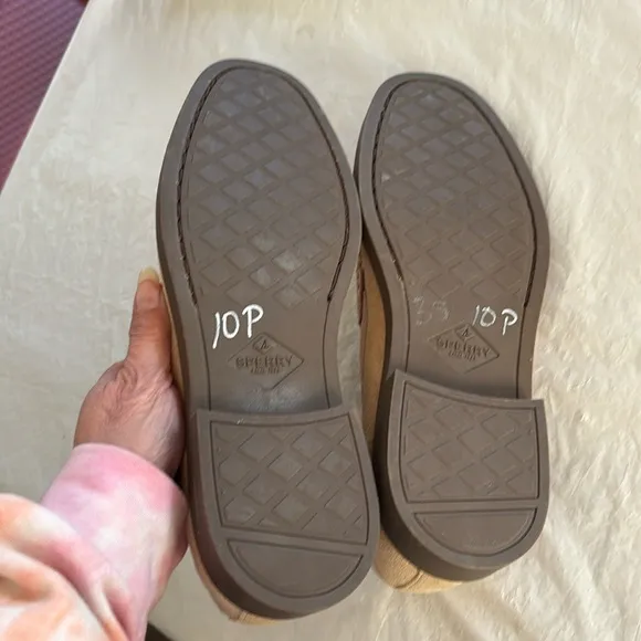 Sperry Top sider tan suede leather loafers SZ 8.5 M NWOT