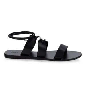 Splendid Sandals Womens Sz 7.5 B Black Tyler Gladiator leather Minimalist Flat