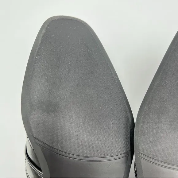 Stacy Adams Boys Bartley Moc Toe Slip On Loafers Dress Shoes Black Size 5