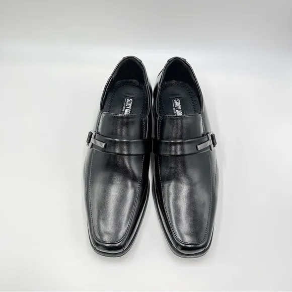 Stacy Adams Boys Bartley Moc Toe Slip On Loafers Dress Shoes Black Size 5