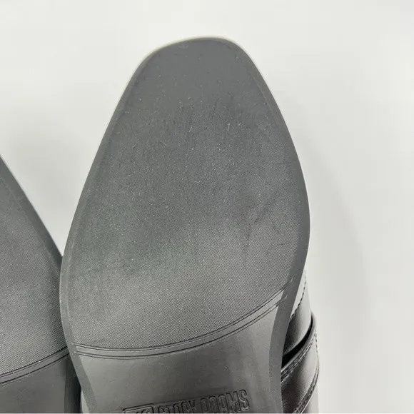 Stacy Adams Boys Bartley Moc Toe Slip On Loafers Dress Shoes Black Size 5