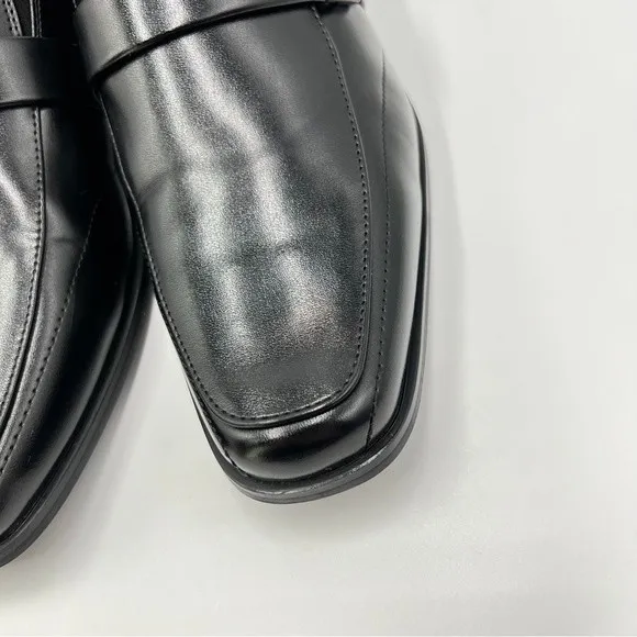 Stacy Adams Boys Bartley Moc Toe Slip On Loafers Dress Shoes Black Size 5