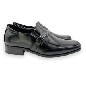 Stacy Adams Boys Bartley Moc Toe Slip On Loafers Dress Shoes Black Size 5