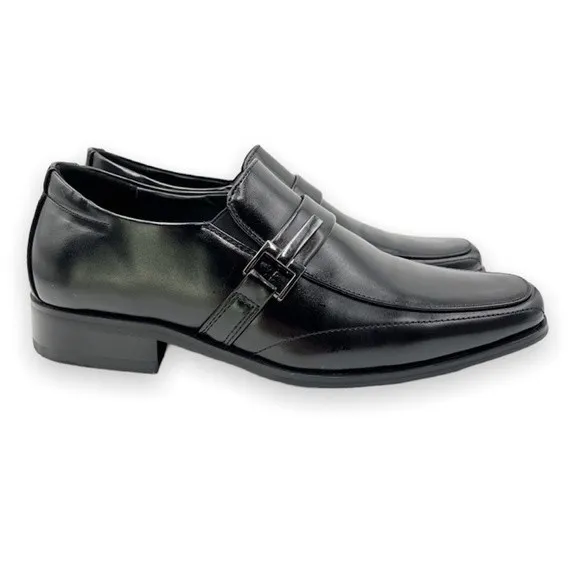 Stacy Adams Boys Bartley Moc Toe Slip On Loafers Dress Shoes Black Size 5