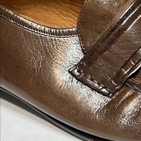 Stanley Blacker made in Italy size 13 Classic Brown Leather Loafers