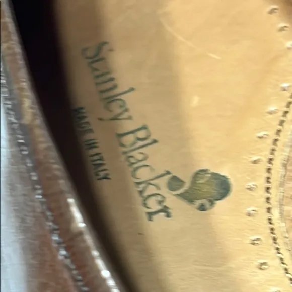 Stanley Blacker made in Italy size 13 Classic Brown Leather Loafers