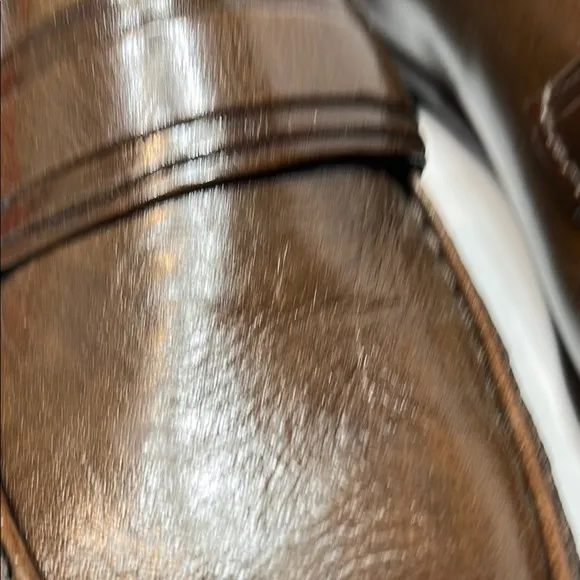 Stanley Blacker made in Italy size 13 Classic Brown Leather Loafers