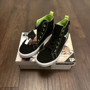 Star Wars The Mandalorian Black High-Top Kids Sneakers