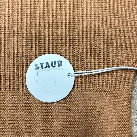 STAUD Marylebone Sweater Dress in Camel NWT Size Small