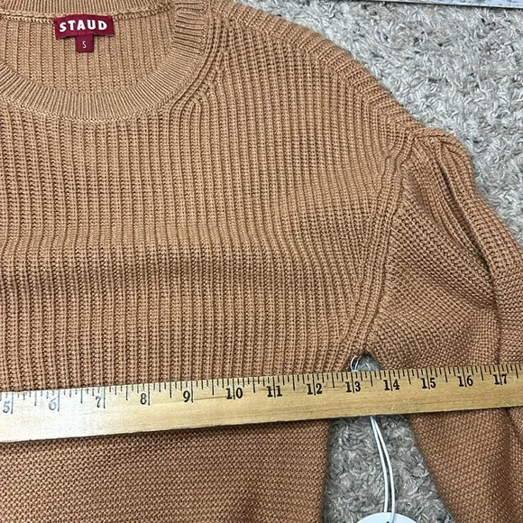 STAUD Marylebone Sweater Dress in Camel NWT Size Small