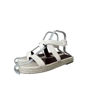 Staud Lara Cream Espadrilles Size 40 US 10
