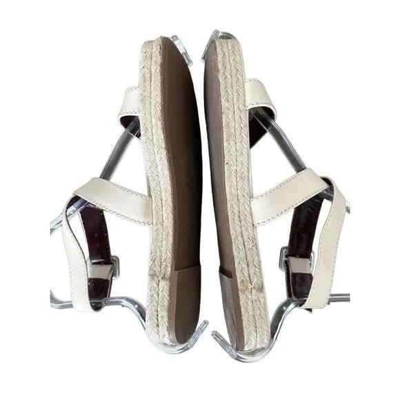 Staud Lara Cream Espadrilles Size 40 US 10