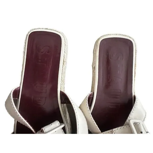Staud Lara Cream Espadrilles Size 40 US 10