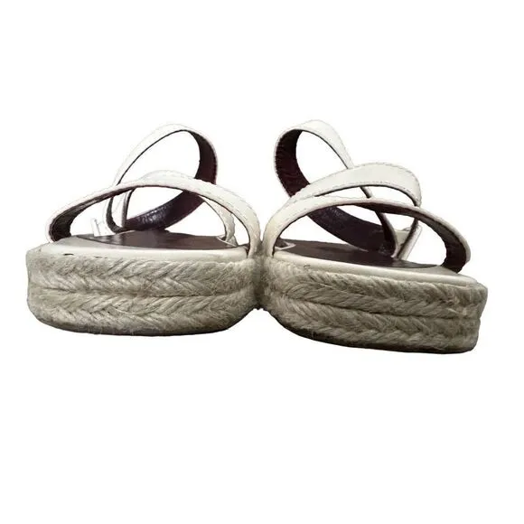 Staud Lara Cream Espadrilles Size 40 US 10