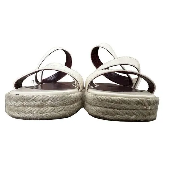 Staud Lara Cream Espadrilles Size 40 US 10