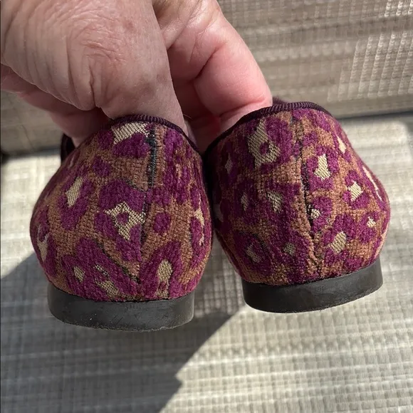 STELLA MCCARTNEY LADIES PURPLE LEOPARD LOAFERS-6-EUC