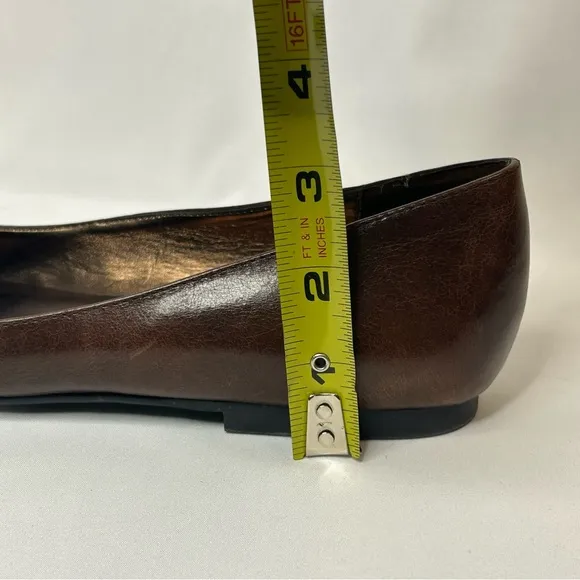 Steve Madden Brown Pointed Toe Flats, 6.5