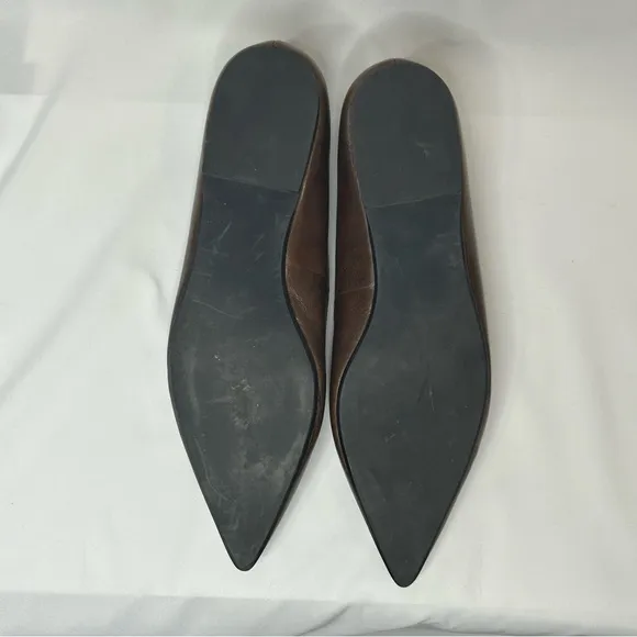 Steve Madden Brown Pointed Toe Flats, 6.5