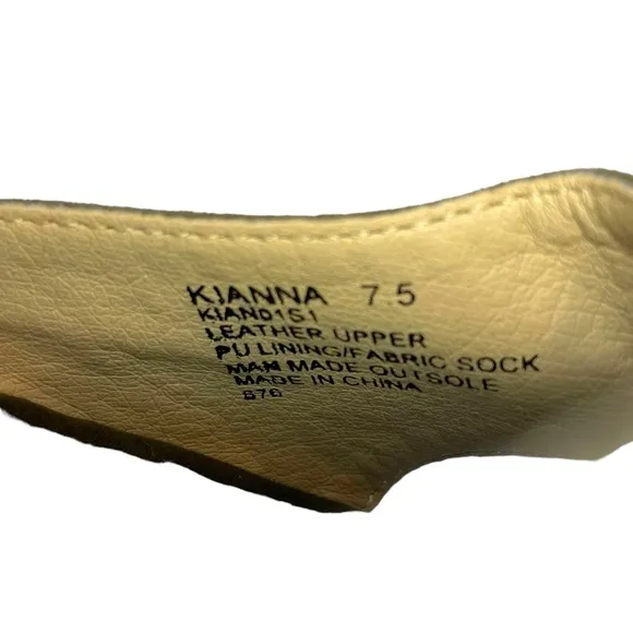 Steve Madden Kianna Espadrille Platform Olive Green Buckle Open Toe Size 7.5