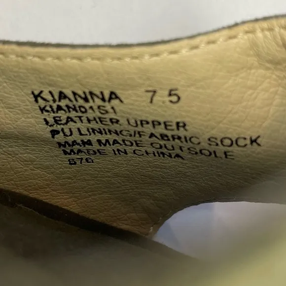 Steve Madden Kianna Espadrille Platform Olive Green Buckle Open Toe Size 7.5