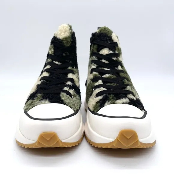 Steve Madden Shaft-F Camo Fur Platform Sneakers